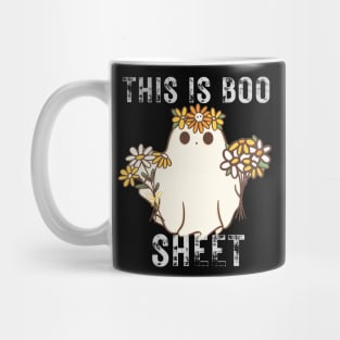 This Is Boo Sheet Ghost Retro Halloween Costume Mug